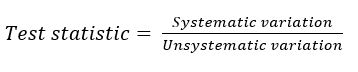 Description of test statistic